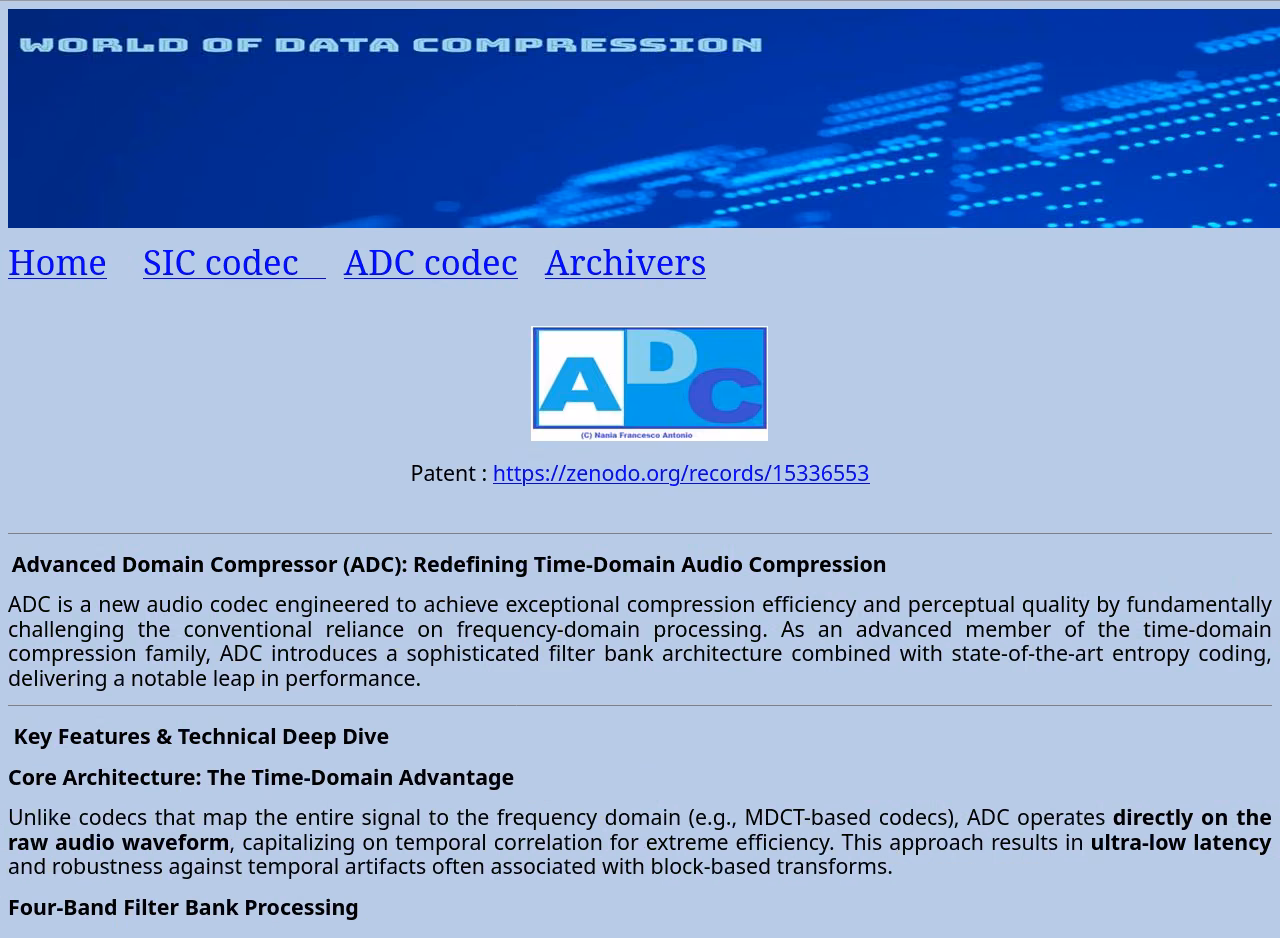 ADC homepage, from 2025 December